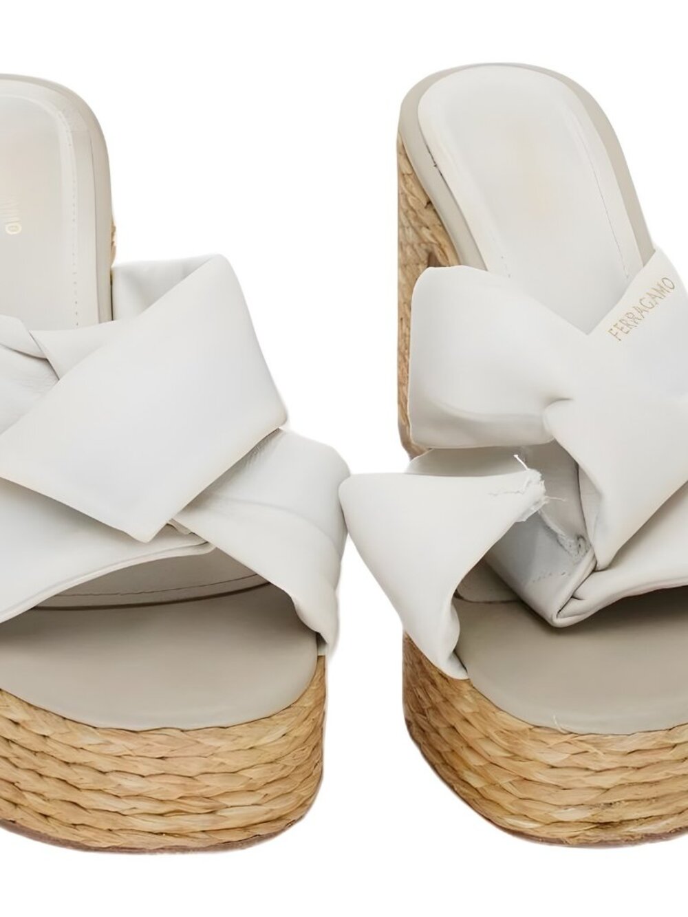 Salvatore Ferragamo Douglas Espadrille Platform Sandals Women Size 7